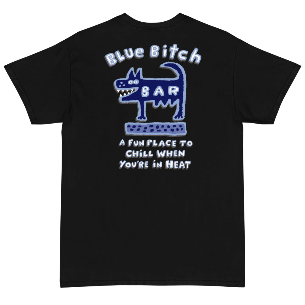 Blue Bitch Short Sleeve T-Shirt (With Back Logo)